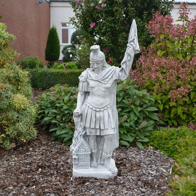 Massive Steinfigur Statue Heiliger Florian - Schutzpatron der Feuerwehrleute