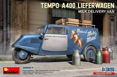 MiniArt Tempo A400 Lieferwagen Milch in 1:35 Bausatz 38057 550038057