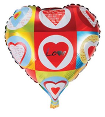 Folienballon Herz Liebe Heliumballon Luftballon Love Valentinstag Geburtstag