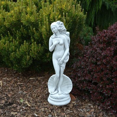 Herrliche massive Figur Die Geburt der Venus Statue aus Steinguss frostfest
