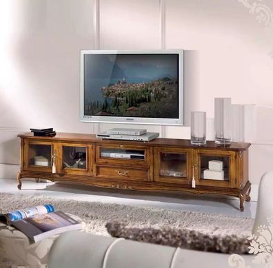 Exklusive Möbel Klassischer Stil Holz luxuriös TV-Ständer Lowboard