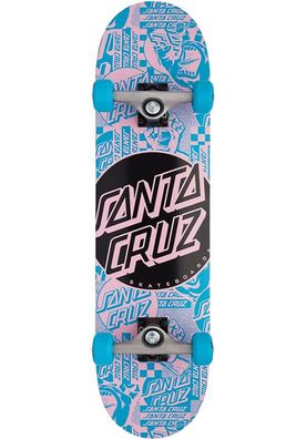 SANTA CRUZ Complete Skateboard Flier Hand Large 8.00 lightblue-pink