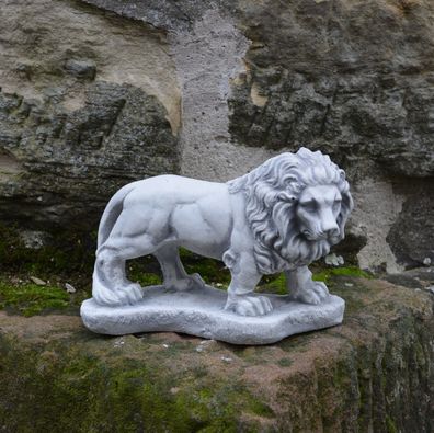 Kleiner Stein - Löwe Torwächter Gartendekoe Raumdeko aus Steinguss frostfest