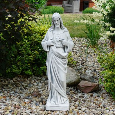 Massive Steinfigur Christus Statue Heilige Vater Jesus Gartenstatue frostsicher
