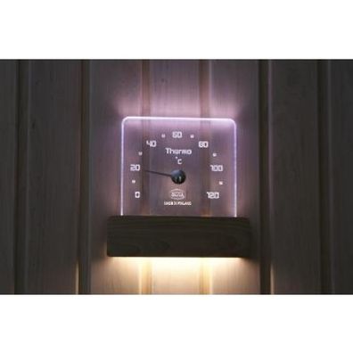 Nikkarien Sauna LED Saunathermometer - EEK: A+ Spektrum A + + bis E - Polycarbonat