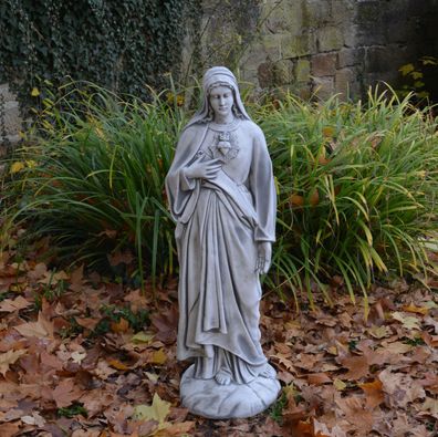 Massive Steinfigur Statue Heilige Maria Mutter Jesu Madonna Steinguss frostfest