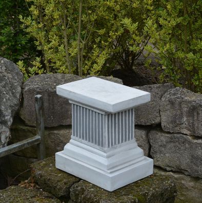 Massiver Stein Sockel rechteckig Säule Podest für Statue Steinguss frostfest