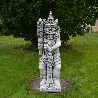 Massive Statue Maya Inka Azteken Indianer Gott Steinfigur aus Steinguss frostfes