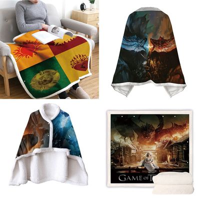 Game of Thrones Doppelte Schicht Decke Daenerys Targaryen Stark Serape Sofa Blanket