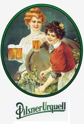 Top-Blechschild m. Kordel, 20 x 30 cm, Pilsner Urquell, Bier, Alkohol, neu & ovp