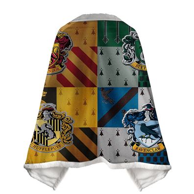 Harry Potter Doppelte Schicht Decke Hogwarts Hufflepuff Nap Serape 3D Druck Blanket