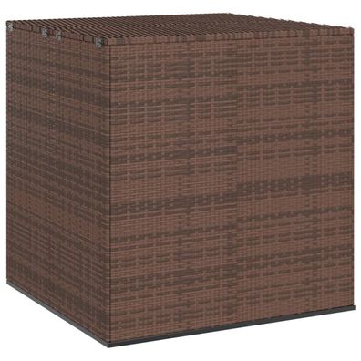 vidaXL Garten-Kissenbox PE Rattan 100x97,5x104 cm Braun