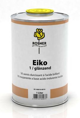 Rosner 1K-EIKO SH-Lack Klarlack Seidenglänzend Decklack Möbellack Holzlack 1 L