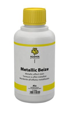 Rosner Metallic-Effekt-Spezialbeize, 1 Liter, Alu, Beize, Möble, Innenausbau