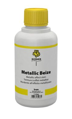 Rosner Metallic-Effekt-Spezialbeize, 1 Liter, Iron, Beize, Möbel, Holzbeize