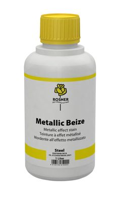 Rosner Metallic-Effekt-Spezialbeize, 1 Liter, Steel, Beize, Möble, Innenausbau