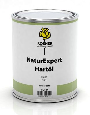 Rosner Natur Expert Hartöl wiederstandsfähige Veredelung von Holz 1L, farblos