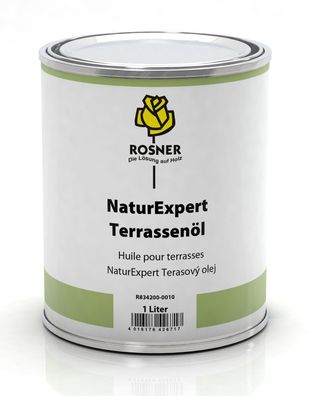 Rosner Natur Expert Terrassenöl/ ßlwachs Holzschutz innen&außen 1L, farblos, Schutz