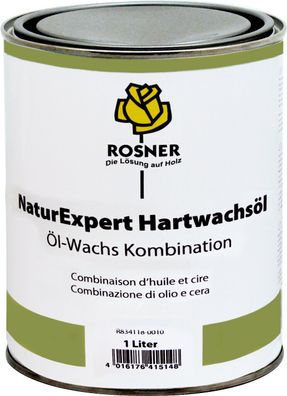 Rosner NaturExpert Hartwachsöl 1L, farblos, ßl, Wachs, Holz, Möbel, Hartwachs