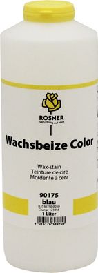 Rosner Wachsbeize Color 1 Liter, blau, Emulsion, Wachse, Wasser, Nadelholz, Beize