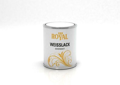 Royal Weißlack seidenmatt Holzlack Alkydharzlack Schlussbeschichtung 750 ml