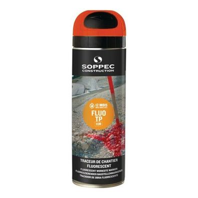Soppec FLUO TP Baustellen-Markierspray ORANGE Neonlack 500 ml / 141516