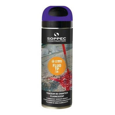 Soppec FLUO TP Baustellen-Markierspray Violett Neonlack 500 ml / 141520