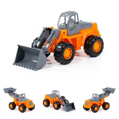 Polesie Spielzeug Traktor, Radlader 36940 Frontlader, beweglicher Arm, Trecker