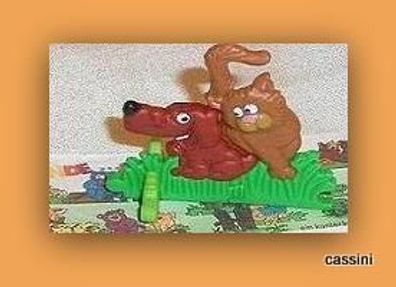 Wastl & Mimi Hund rot, Katze braun mit Beipackzettel