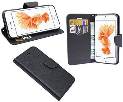 Tasche Apple iPhone 8 Plus Gold Handyhülle Schutzhülle Flip Case Cover Etui Hülle
