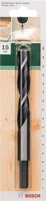 Bosch 1x Holzspiralbohrer für Weichholz, Hartholz, Ø 15 mm, Zubehör Bohrmaschine