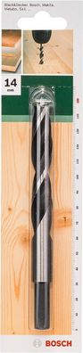 Bosch 1x Holzspiralbohrer für Weichholz, Hartholz, Ø 14 mm, Zubehör Bohrmaschine