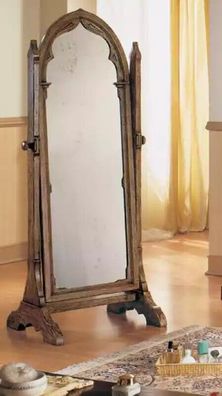 Großer handgefertigter Spiegel mit Holzrahmen aus Holz