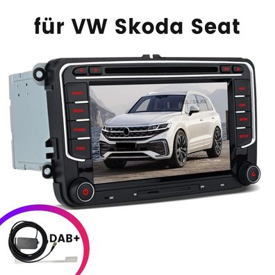 7" Autoradio GPS Navi für VW Golf 5 6 Passat Tiguan Caddy EOS Polo DAB+ Inklusiv