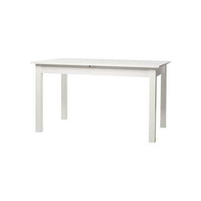 Tisch Esszimmertisch Küchentisch Coburg weiß 140 x 80 cm ausziehbar auf ca. 18...