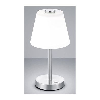 Nachttischleuchte Tischleuchte Tischlampe LED weiß/ nickel matt Touch Emerald T...