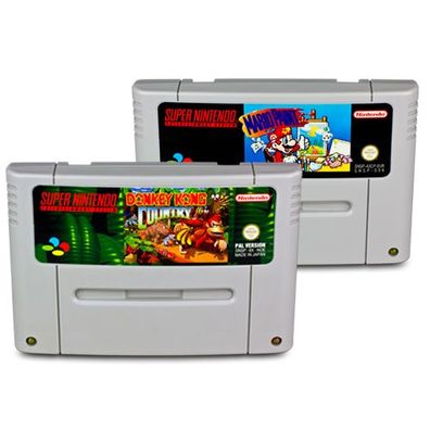 2 SNES Spiele DONKEY KONG Country 1 + MARIO PAINT OHNE MAUS