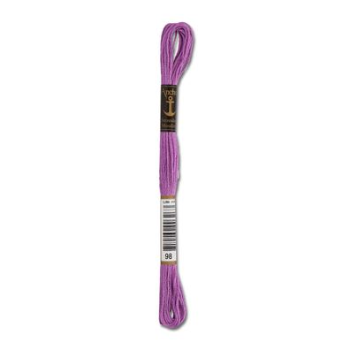 8m Anchor Stickgarn - Farbe 98 - rotviolett