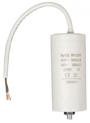 Kondensator 50.0uf / 450 V + cable (Menge: 2 je Bestelleinheit)