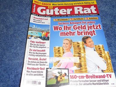 Zeitschrift - Guter Rat Heft --August 2007- Fahr-Anfänger, Kreuzfahrt, Kochbuch Test
