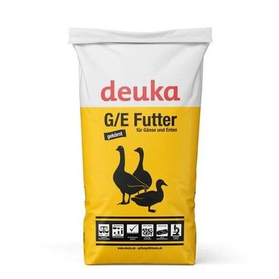 1,08€/ kg) G/ E Futter 25 kg Deuka Gänse Enten Entenmast Gänsemast Mastfutter