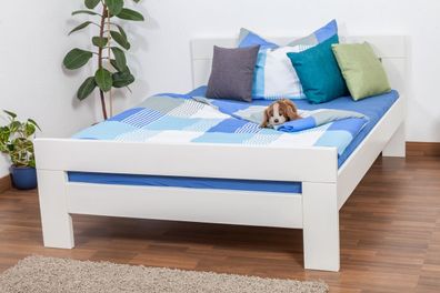 Einzelbett / Gästebett "Easy Premium Line" K6, 140 x 200 cm Buche Vollholz massi