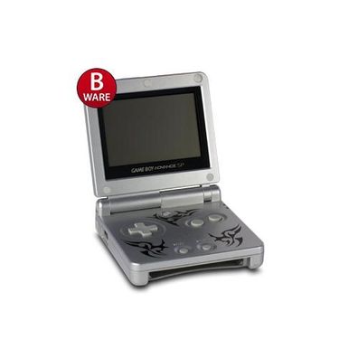 Gameboy Advance SP Konsole in Tribal Edition (Silber) + original Ladekabel #52B