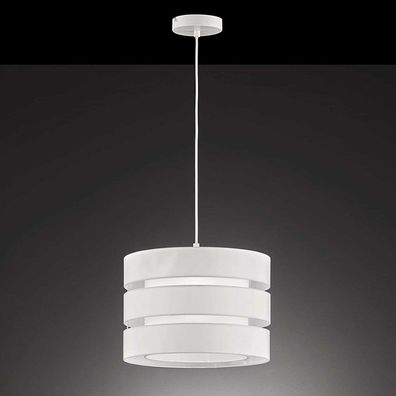 Wofi Pendellampe Belle 1-flg Weiß Retro E27 Esszimmer Küche Leuchte Lampe