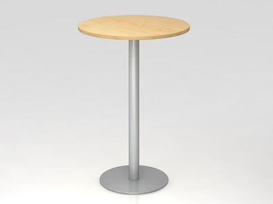 Bistro Tisch Stehtisch Besprechungstisch 08 silber 80 cm Durchmesser