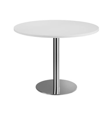 Hammerbacher Bistro Tisch Beistelltisch Besprechungstisch chrom 100 cm Durchmesser