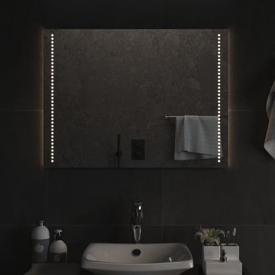 vidaXL LED-Badspiegel 80x60 cm