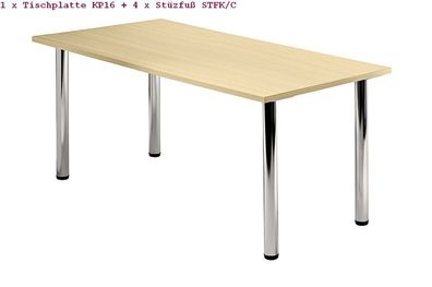 Tischplatte Konferenztisch Meeting Modell KP16 160x80 cm