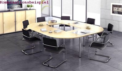 Tischplatte Konferenztisch Meeting Modell KP08 80x80 cm