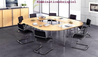 Tischplatte Konferenztisch Meeting K Modell KP12 120 x 80 cm